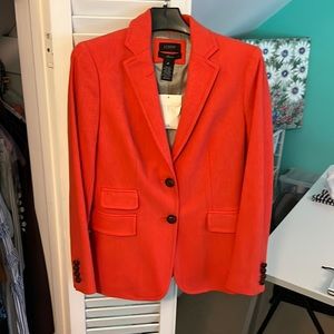 Orange J. Crew blazer new with tags! Size 4